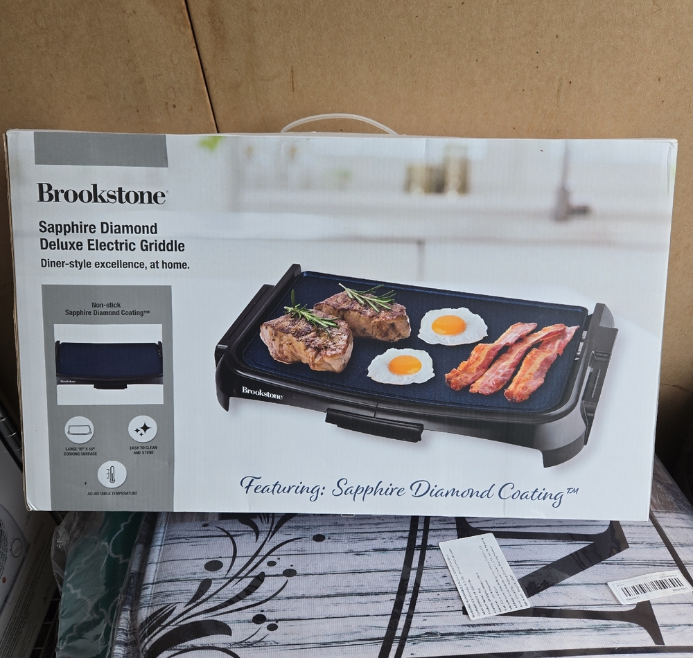 Brookstone Sapphire Diamond Coated Electric Griddle